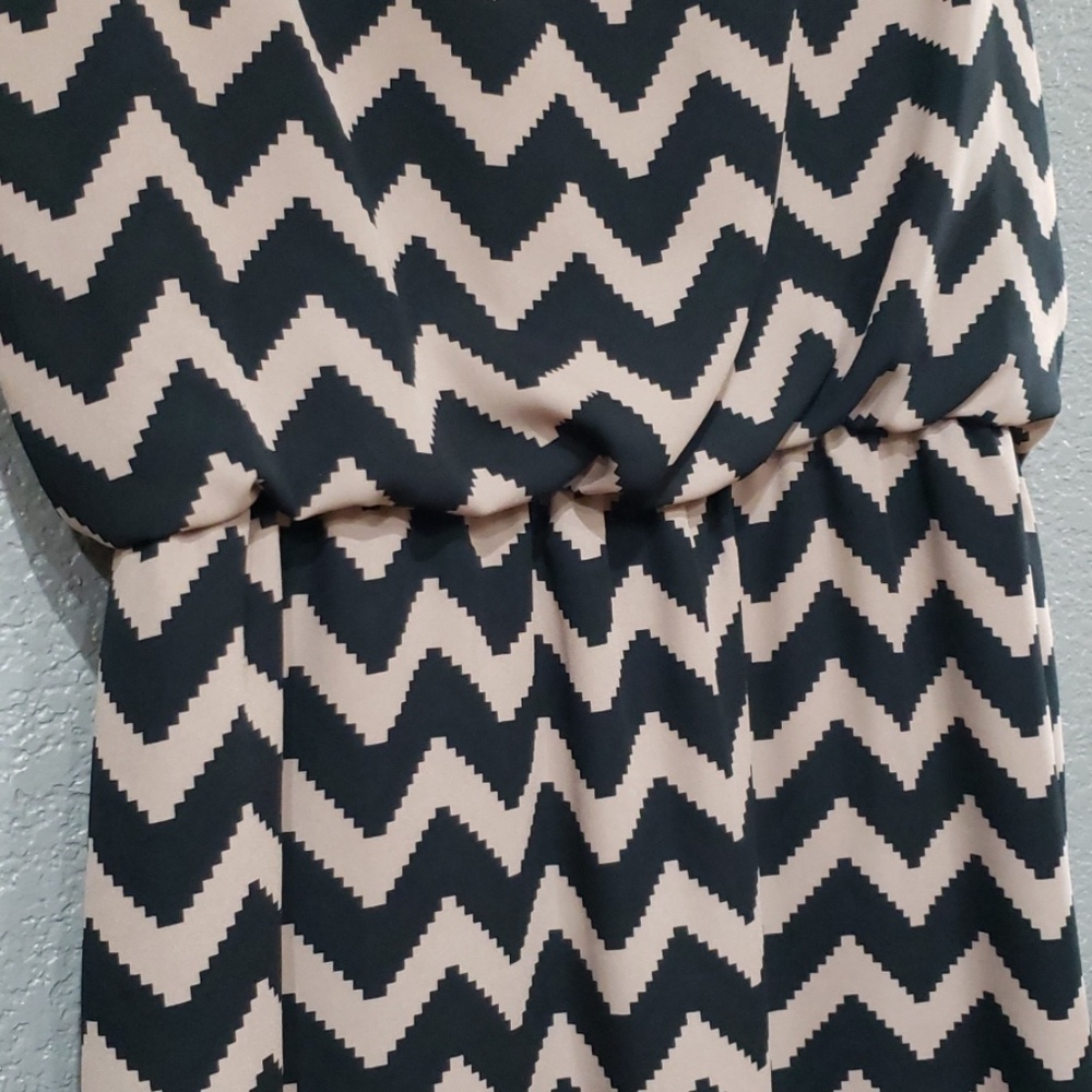SL fashions black brown print sheath dress size 12 - Picture 7 of 8
